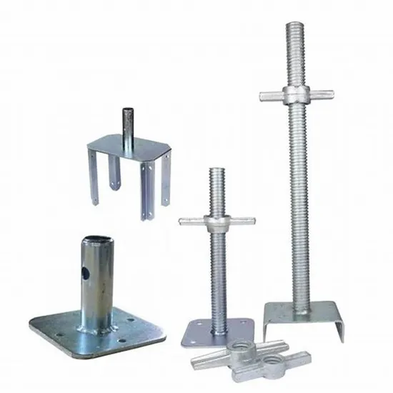 Ringlock Scaffolding Accessories Screw Base Jack Scaffold Solid Hollow Scaffolding Adjustable Base Jack