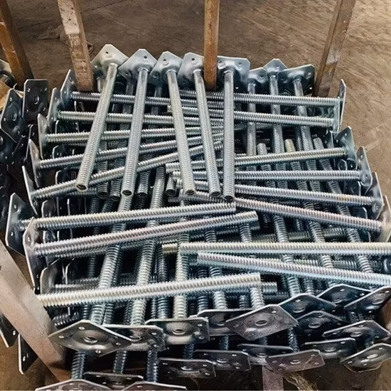 Ringlock 足場アクセサリーネジベースジャック足場固体中空足場調節可能なベースジャック