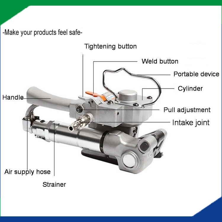 Aqd 19 Strapping Tool Pneumatic Box Packing Strapping Machine